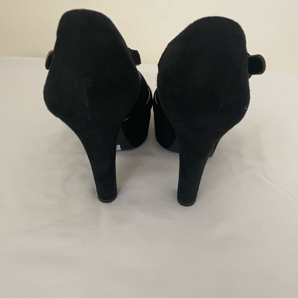 Gold and Black Dolce and Gabbana leather platforms - Picture 3 of 12